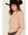 Image #2 - Shyanne Women's Paisley Print Long Sleeve Snap Stretch Western Shirt, Gold, hi-res