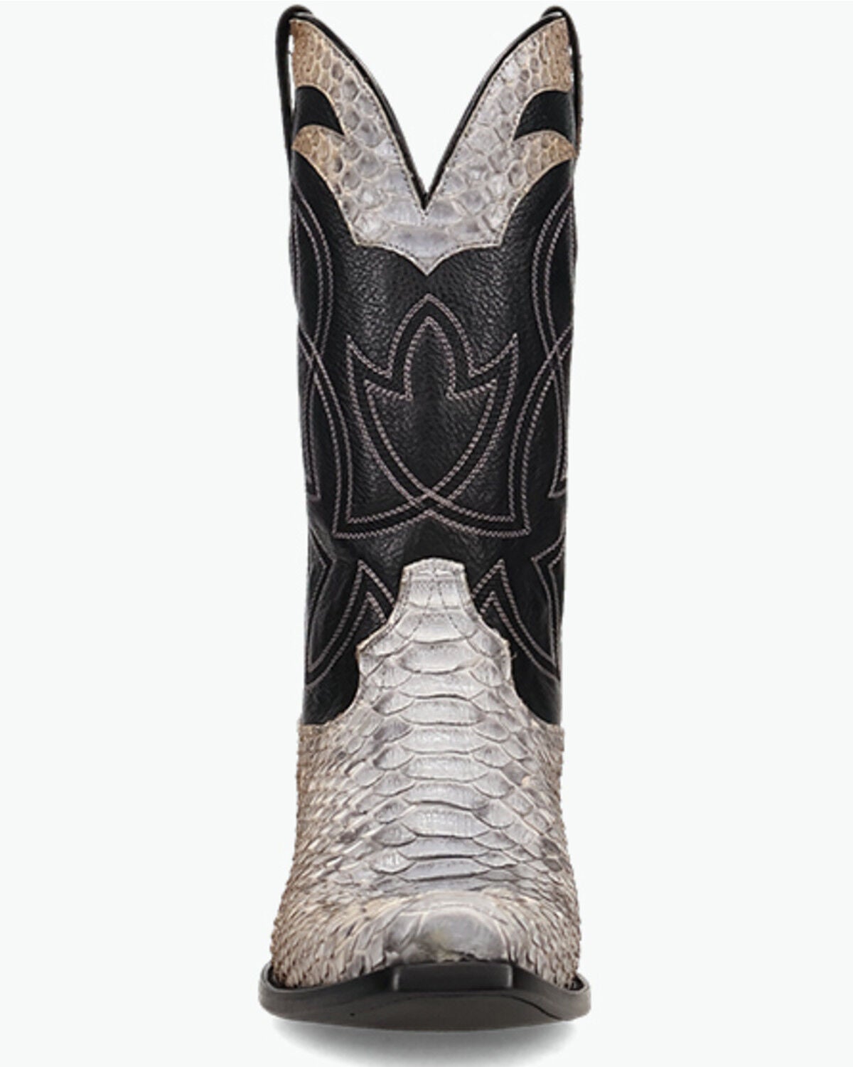 Image #4 - Dan Post Men's Exotic Python Western Boots - Snip Toe, Grey, hi-res