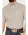 Image #3 - George Strait by Wrangler Men's Checkered Print Short Sleeve Stretch Button Down Shirt, Olive, hi-res