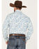 Image #4 - Wrangler Men's Paisley Print Long Sleeve Snap Western Shirt, Blue, hi-res