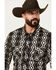 Image #2 - Rock & Roll Denim Men's Southwestern Print Long Sleeve Snap Stretch Western Shirt, Black, hi-res