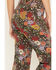 Wrangler Women's Bloom Print Wanderer Flare Jeans, Dark Brown, hi-res