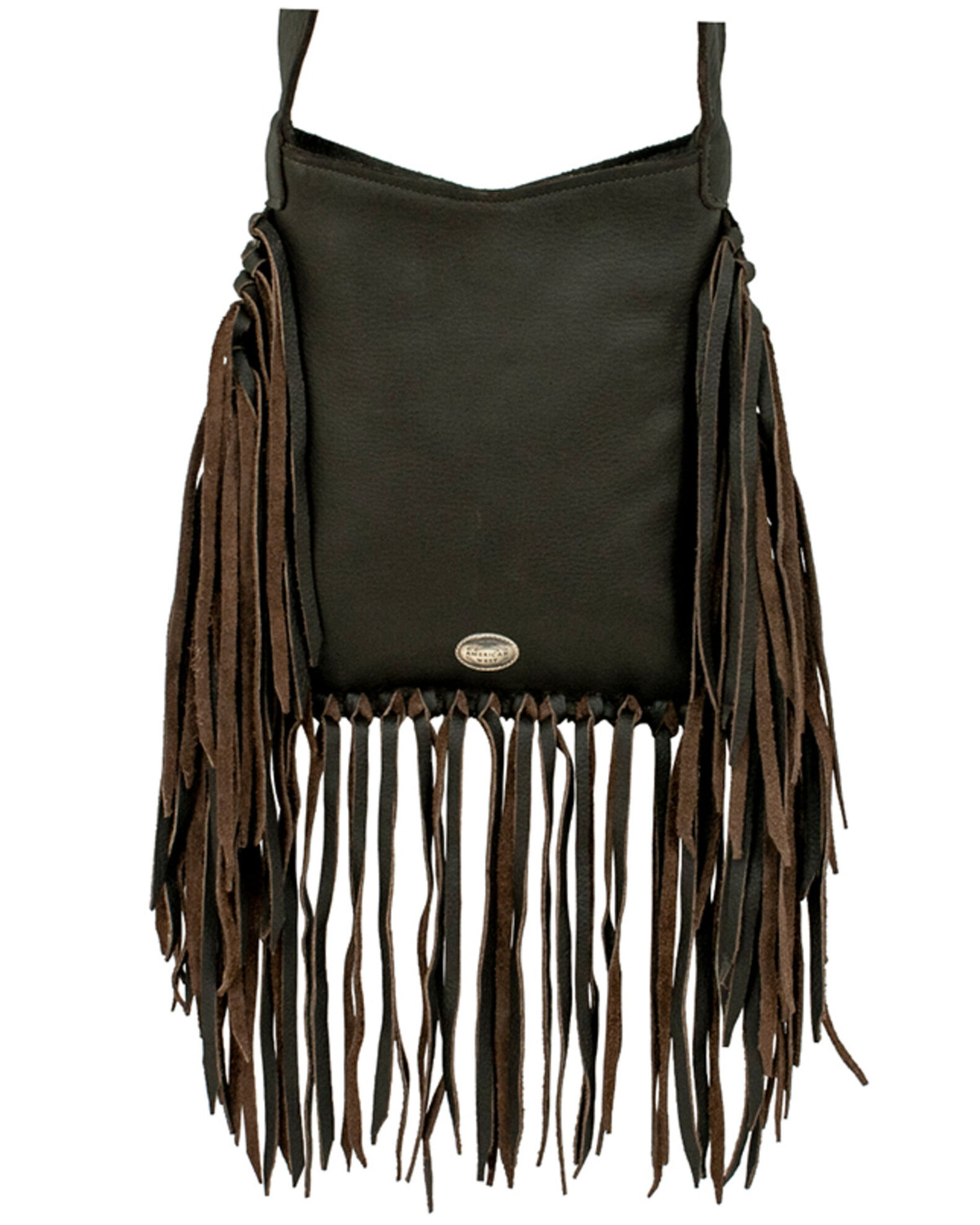 Image #2 - American West Women's Southwestern Tapestry Fringe Saddle Crossbody, Multi, hi-res