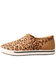 Image #3 - Twisted X Girls' Leopard Print Casual Shoes - Moc Toe, Tan, hi-res
