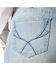 Image #4 - Ariat Women's Nebraska Light Wash Mid Rise Hope Stretch Bootcut Jeans - Plus, Light Wash, hi-res
