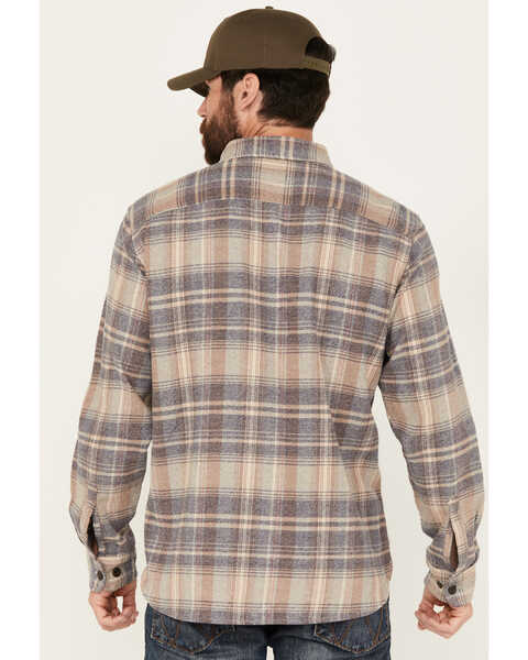 Image #4 - Pendleton Men's Burnside Plaid Print Button-Down Flannel Shirt , Taupe, hi-res
