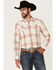 Image #1 - Cody James Men's Samba Plaid Print Long Sleeve Snap Western Shirt - Tall, Red, hi-res