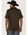 Image #4 - RANK 45® Men's Heeler Short Sleeve Button-Down Polo Shirt, Dark Brown, hi-res