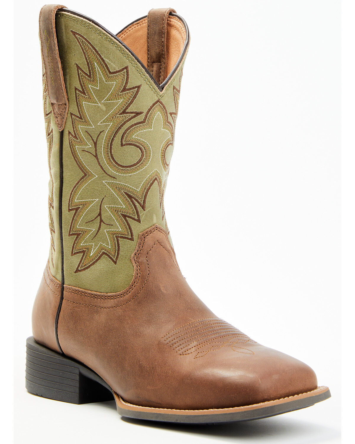 Image #1 - Cody James Men's Badge Xero Gravity™ Western Boots - Broad Square Toe, Brown, hi-res
