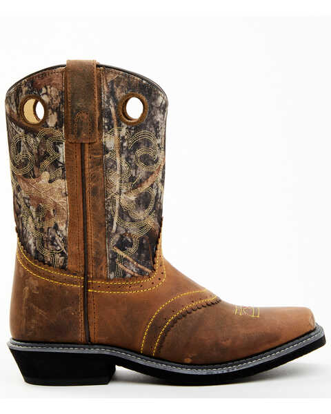 Smoky Mountain Women's Pawnee Camo Western Boots - Square Toe, Brown, hi-res