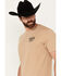 Image #4 - Moonshine Spirit Men's Card Player Short Sleeve Graphic T-Shirt, Sand, hi-res