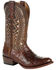 Image #1 - Durango Men's Exotic Full-Quill Ostrich Western Boots - Medium Toe, Brown, hi-res