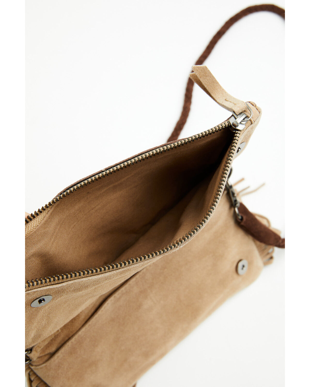 Image #5 - Idyllwind Women's Dorothy Suede Crossbody Bag, Khaki, hi-res