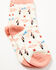 Image #1 - RANK 45® Girls' Southwestern Longhorn Print Crew Socks, Multi, hi-res