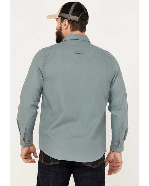 Image #4 - Pendleton Men's Beach Shack Solid Long Sleeve Button-Down Western Shirt, Green, hi-res
