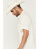 Image #2 - Sendero Provisions Men's The Wyatt Solid Short Sleeve Snap Western Shirt, Off White, hi-res