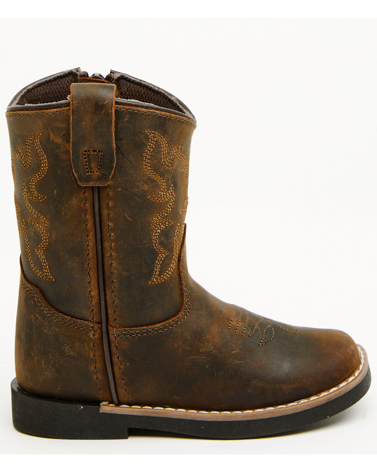 Image #2 - Cody James Toddler Boys' Little Nash Western Boots - Broad Square Toe, Brown, hi-res