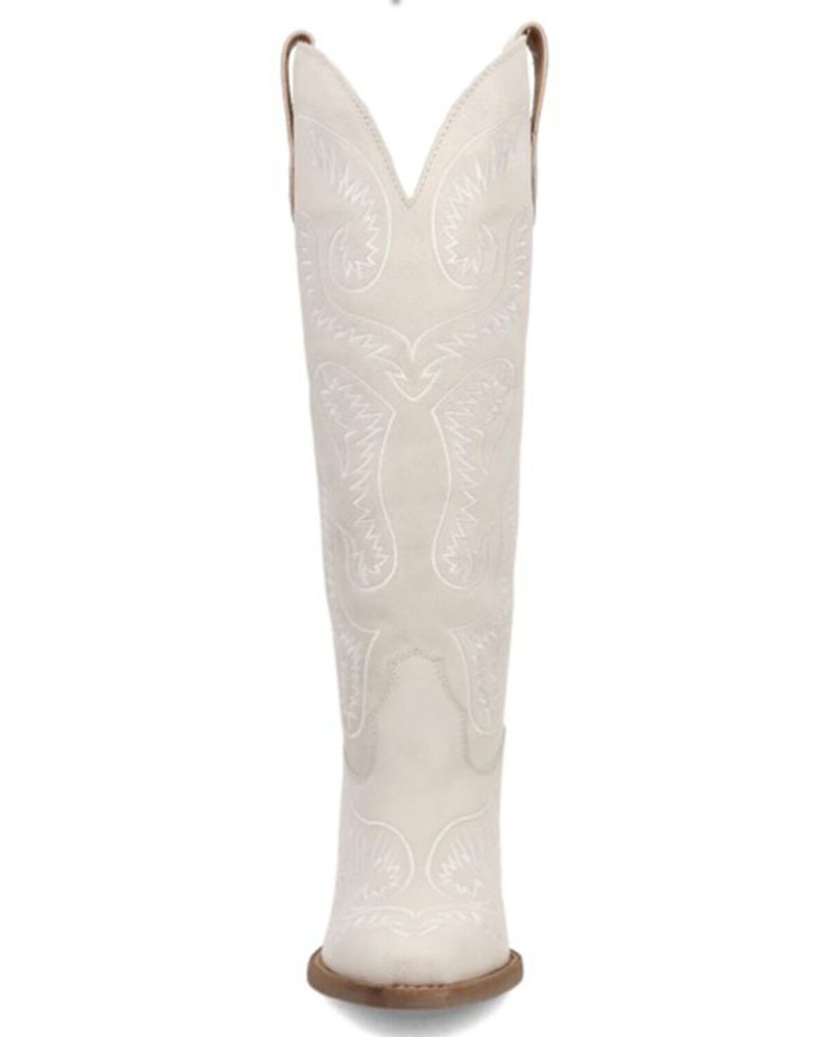 Image #4 - Dingo Women's Evita Suede Tall Western Boots - Snip Toe, White, hi-res
