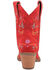Image #5 - Dingo Women's Sugar Bug Suede Fashion Booties - Round Toe, Red, hi-res
