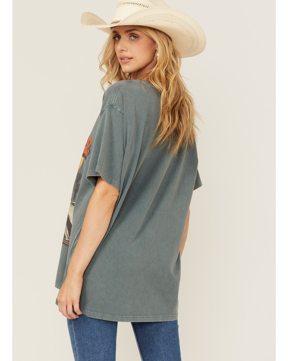Image #4 - Wrangler Women's Desert Logo Short Sleeve Graphic Tee, Blue, hi-res