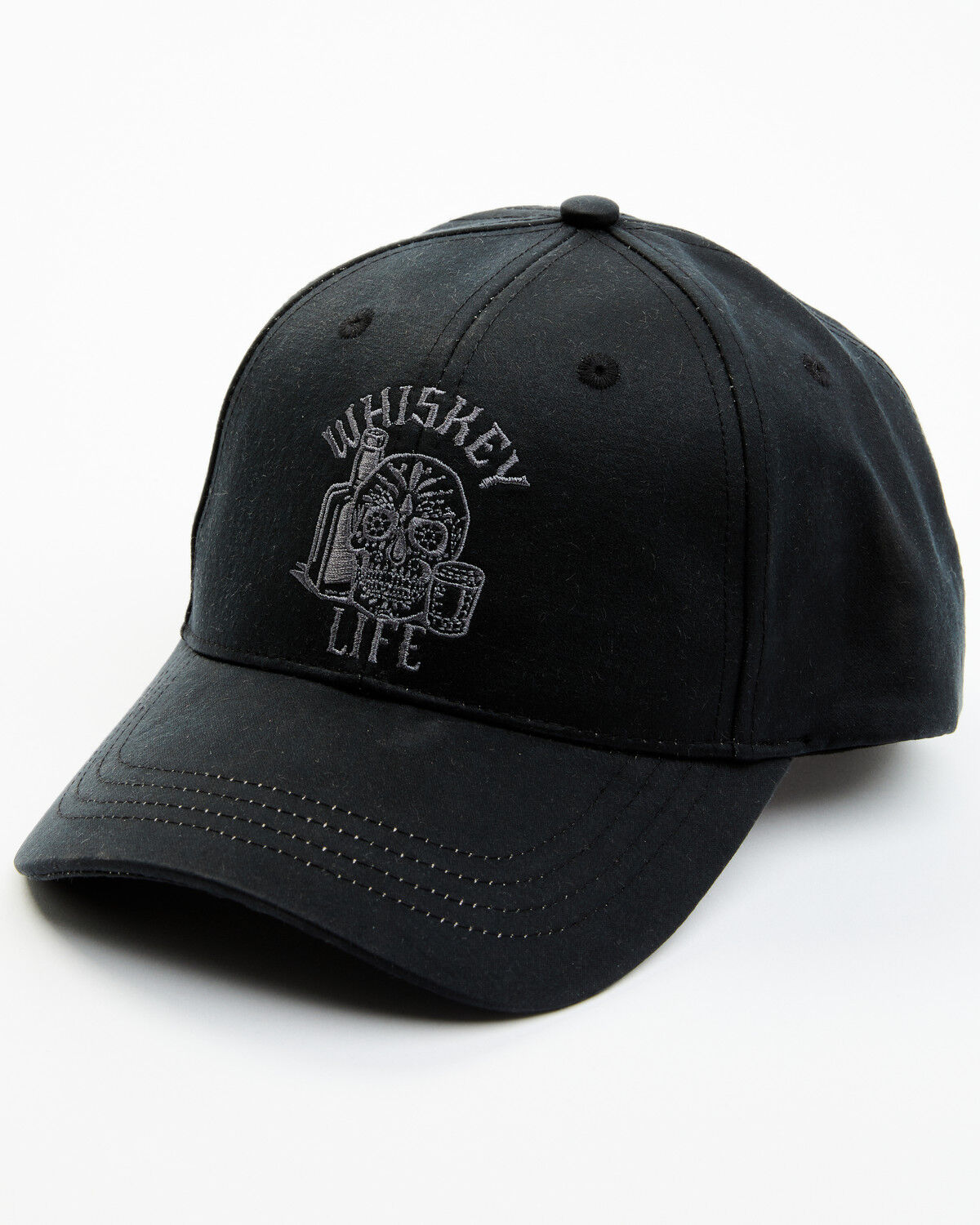 Image #1 - Moonshine Spirit Men's Black Whiskey Life Ball Cap, Black, hi-res