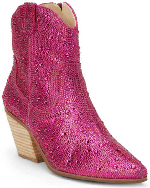 Image #1 - Matisse Women's Harlow Western Fashion Booties - Pointed Toe, Hot Pink, hi-res