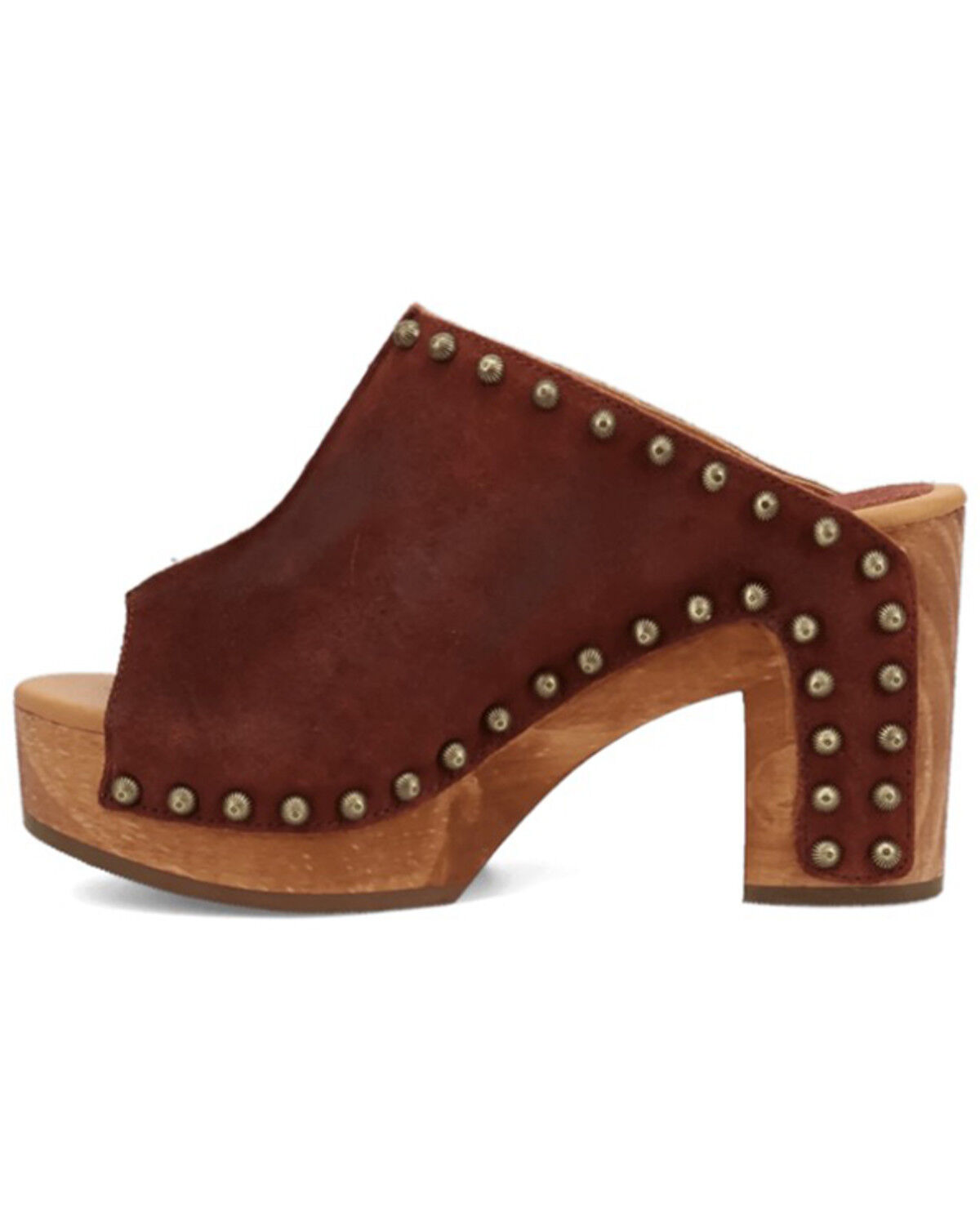 Image #3 - Dingo Women's Echo Wooden Sandals, Wine, hi-res