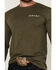 Image #4 - Ariat Men's Boarded Hex Flag Long Sleeve Graphic T-Shirt, Heather Green, hi-res