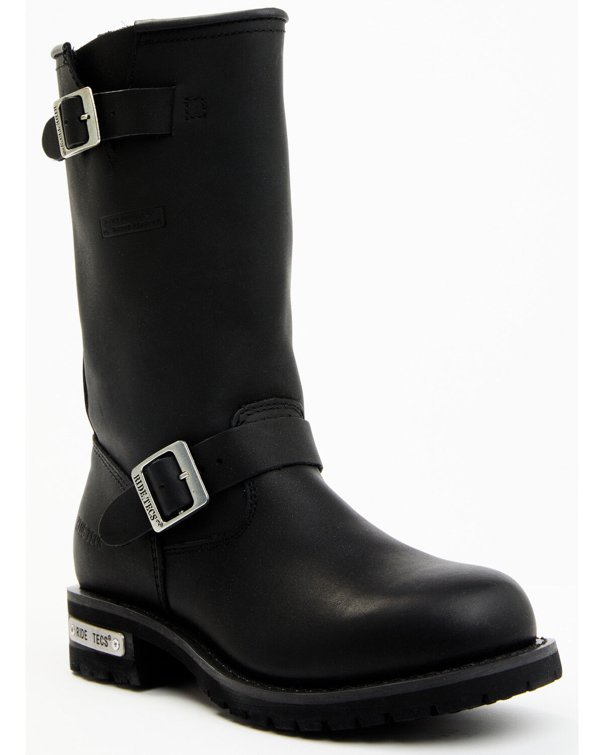 Image #1 - Ad Tec Men's Heavy Duty 13" Engineer Boots - Round Toe, Black, hi-res