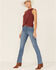 Lola Jeans Women's Light Wash High Rise Straight Jeans, Blue, hi-res