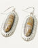 Image #2 - Shyanne Women's Stone Drop Earrings, Silver, hi-res