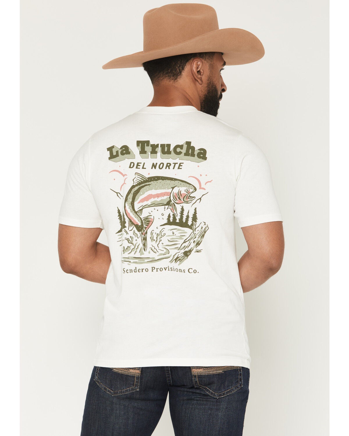 Sendero Provisions Men's Del Norte Short Sleeve Graphic T-Shirt, Sand, hi-res