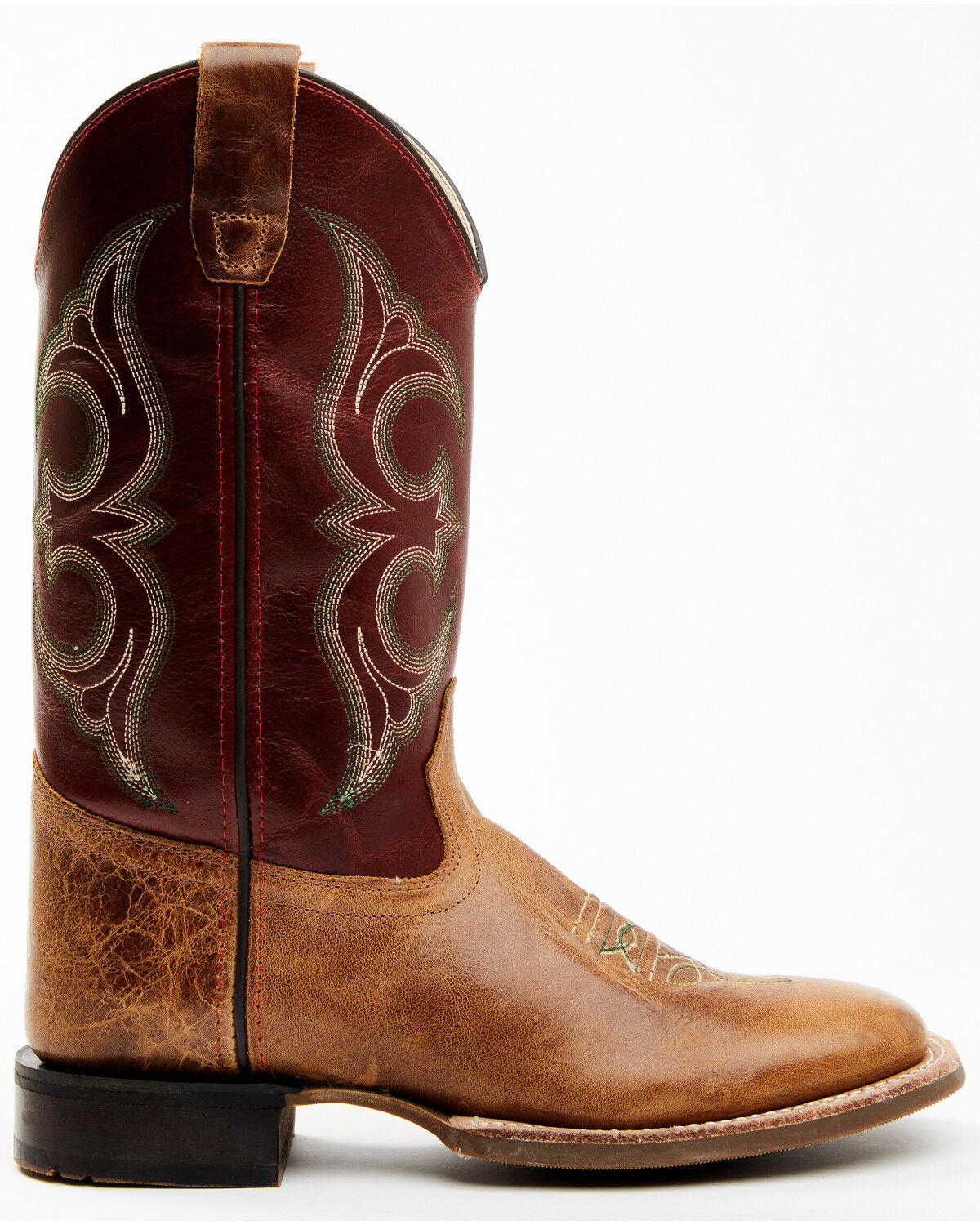 Image #2 - Cody James Boys' Ames Tonal Western Boots - Broad Square Toe, Brown, hi-res