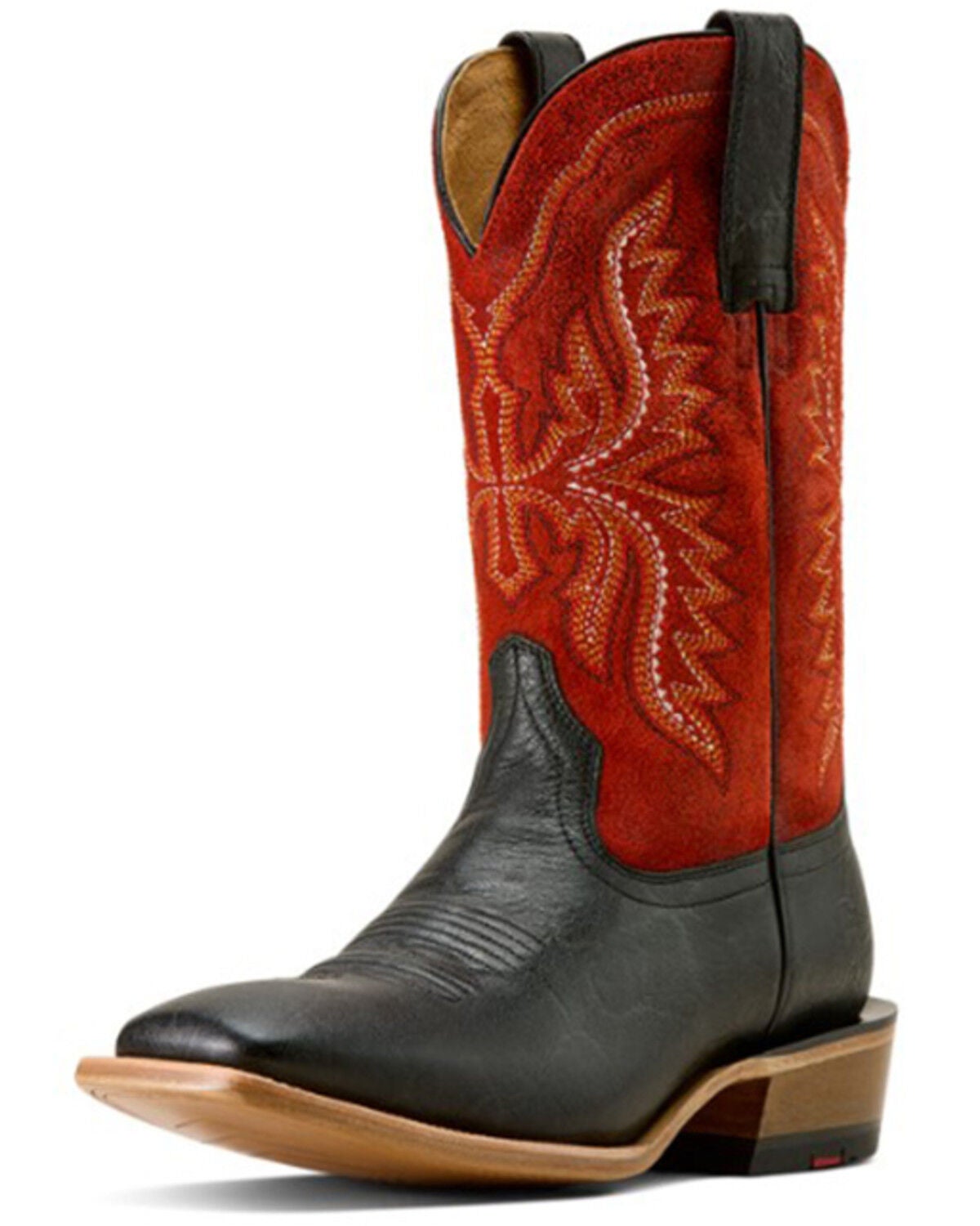 Image #2 - Ariat Men's Preston Western Boots - Broad Square Toe, Black, hi-res
