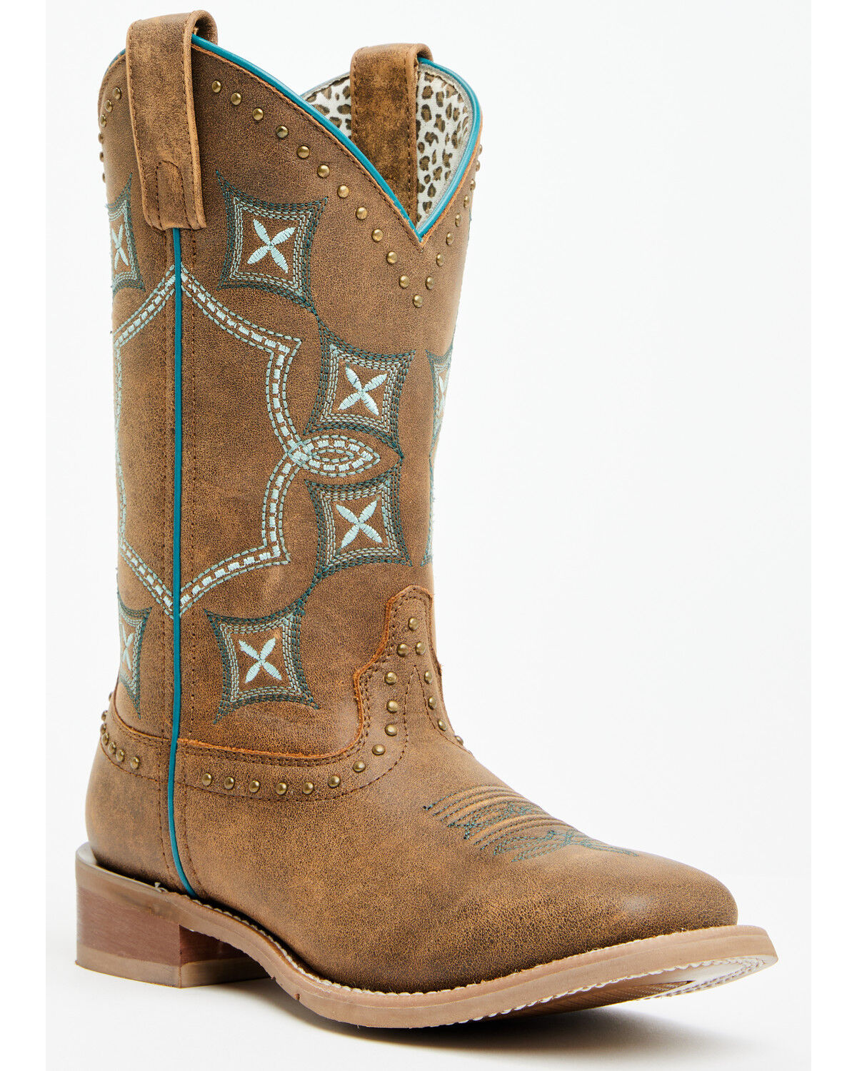 Image #1 - Laredo Women's Addie Western Boots - Broad Square Toe, Tan, hi-res