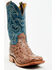 Image #1 - Hyer Men's Jetmore Exotic Ostrich Western Boots - Broad Square Toe , Brown, hi-res