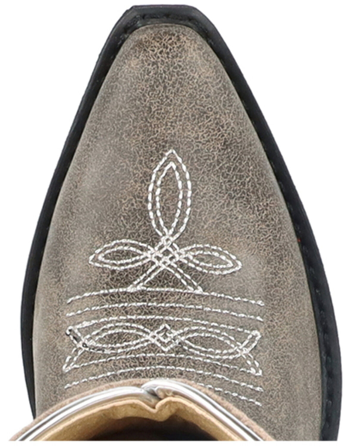 Image #6 - Smoky Mountain Little Girls' Magnolia Western Boots - Snip Toe, Grey, hi-res