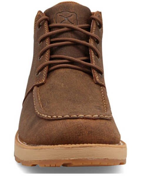 Image #4 - Twisted X Men's 6" CellStretch® Wedge Sole Casual Boots - Moc Toe, Brown, hi-res