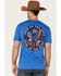 Image #4 - Buck Wear Men's Home Of The Brave Graphic Short Sleeve T-Shirt , Royal Blue, hi-res