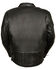 Image #2 - Milwaukee Leather Men's Side Lace Vented Scooter Jacket, Black, hi-res