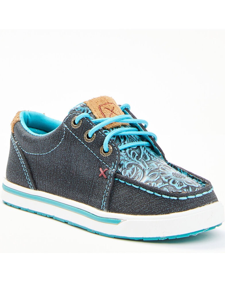 Twisted X Girls' Kicks Western Casuals , Blue, hi-res