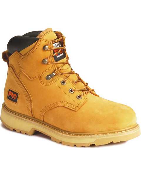 Image #1 - Timberland PRO Pit Boss 6" Lace-Up Work Boots - Steel Toe, Wheat, hi-res