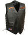 Image #1 - Milwaukee Leather Men's Side Lace "Live to Ride" Patch Vest - 3X, Black, hi-res