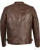 Image #2 - Milwaukee Leather Men's Quilted Shoulders Snap Collar Leather Jacket, Brown, hi-res
