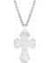 Image #2 - Montana Silversmiths Men's Blessed American Made Cross Necklace , Silver, hi-res