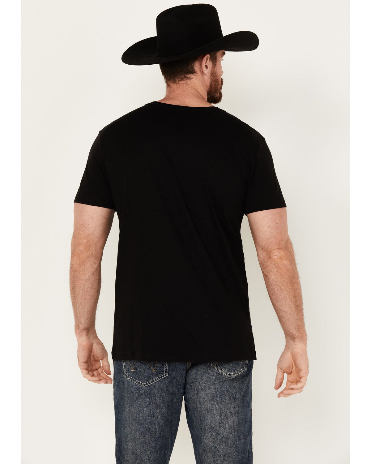 Image #4 - RANK 45&reg; Men's Alban Western Horse Short Sleeve Graphic T-Shirt, Black, hi-res