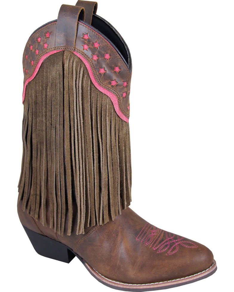 fringe short cowboy boots