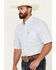 Image #2 - Wrangler Men's Classic Plaid Print Short Sleeve Button-Down Western Shirt - Big, White, hi-res