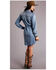 Image #2 - Stetson Women's Denim Snap Shirt Dress, Blue, hi-res