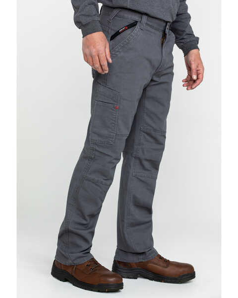 Image #3 - Ariat Men's FR M5 Duralight Stretch Canvas Straight Work Pants , Grey, hi-res